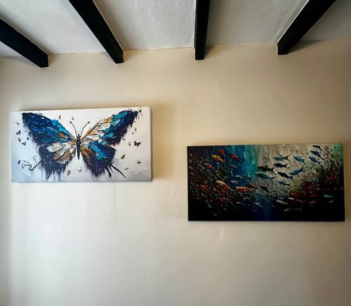 Customer photo review of UNDER THE WATER CANVAS