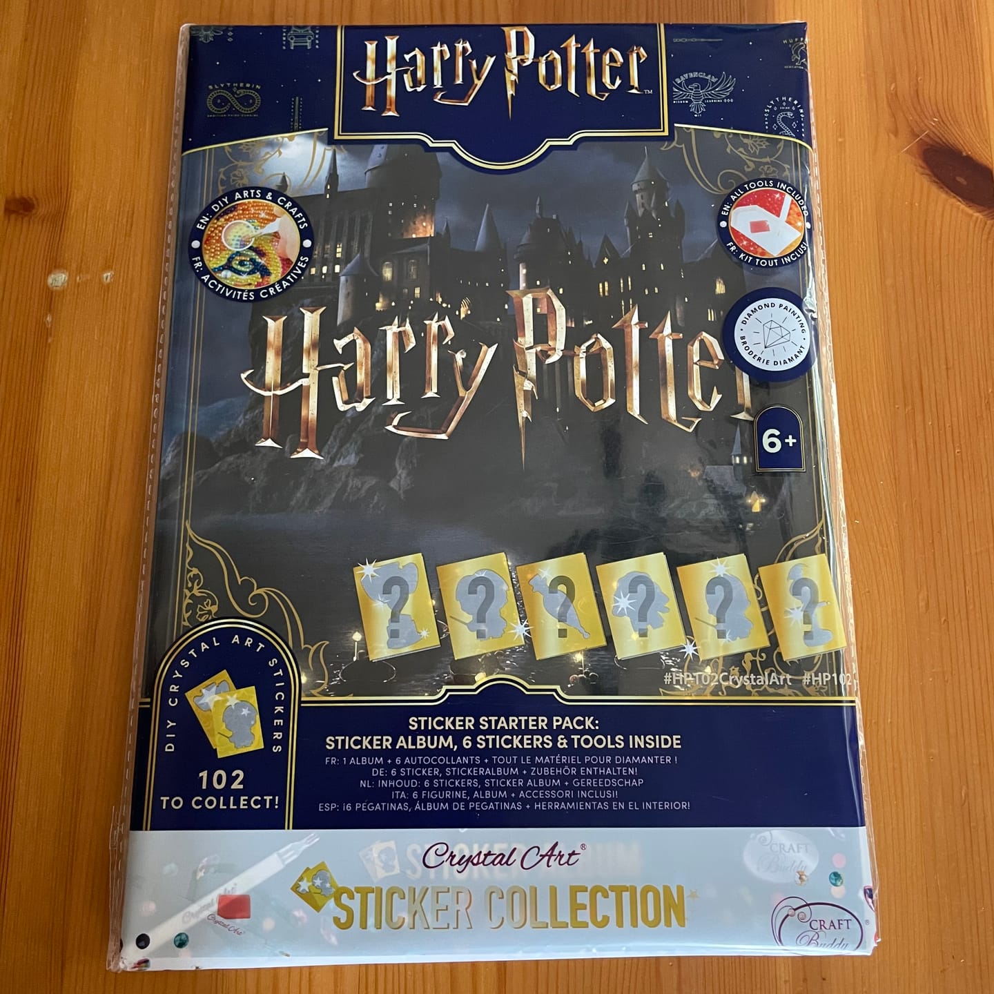 Customer photo review of Harry Potter Crystal Art Sticker Album - Starter Pack