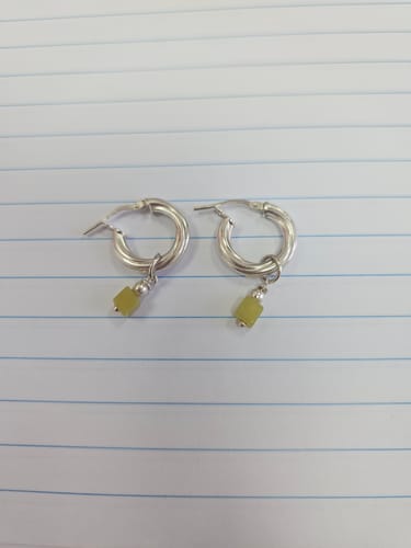 Customer photo review of עגילי אבני חן 7 ב-1 | Mermaid Capri