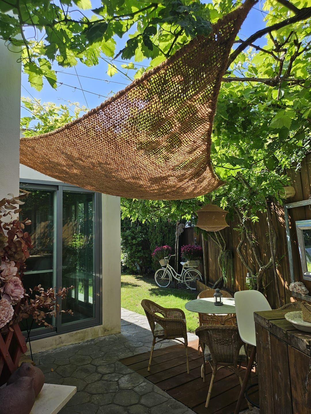 Customer photo review of Voile d'ombrage en fibre de coco - Avec Renforts