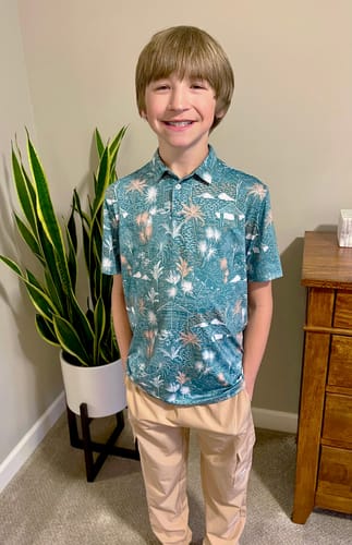 Customer photo review of Cabana Boy's Polo
