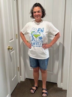Customer photo review of Mamacita Needs A Margarita - Comfort Colors Tee