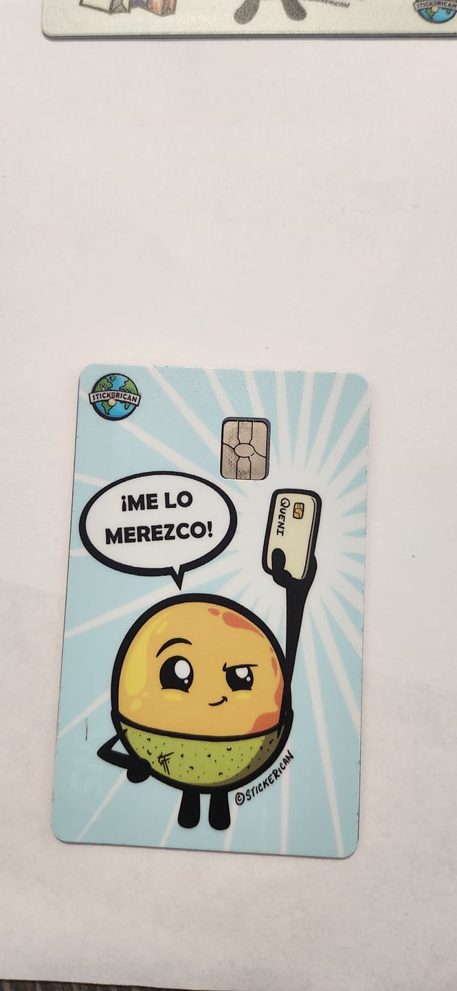 Customer photo review of Me Lo Merezco - Sticker para Tarjeta de Crédito