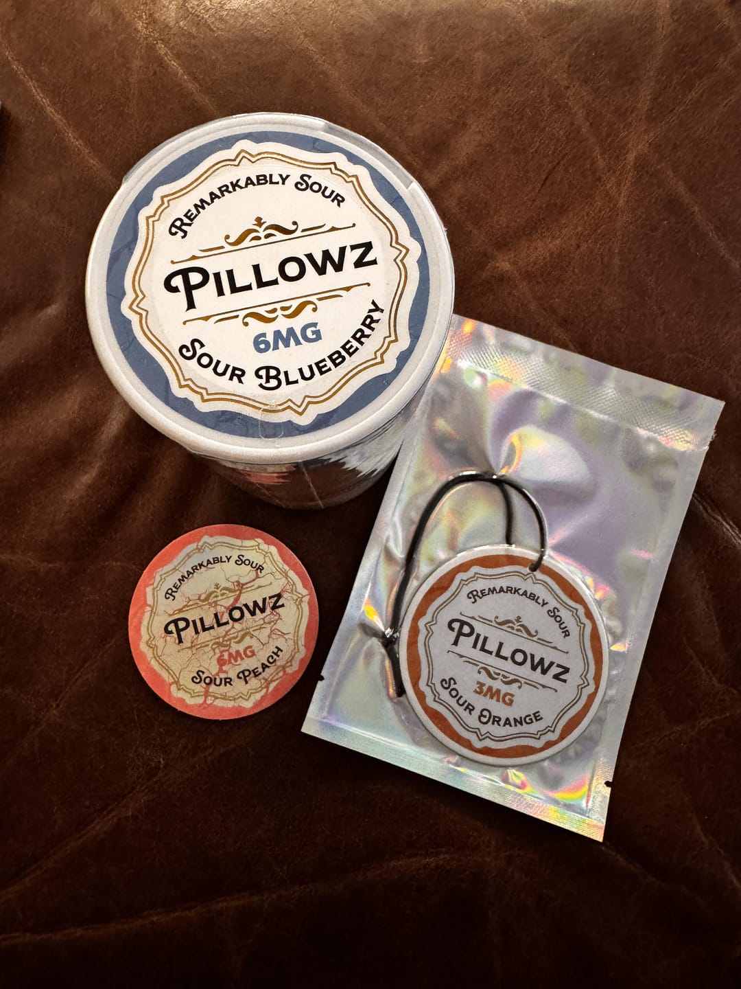 Customer photo review of Sour Pouches 5-Can Multi Flavor Pack