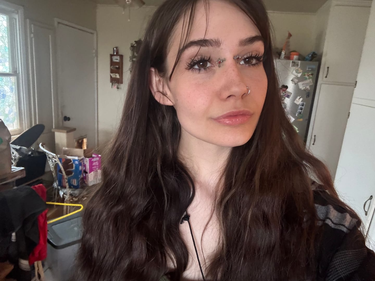 Customer photo review of Dark Brown #2 Straight DIY Hair Extensions Home Kit