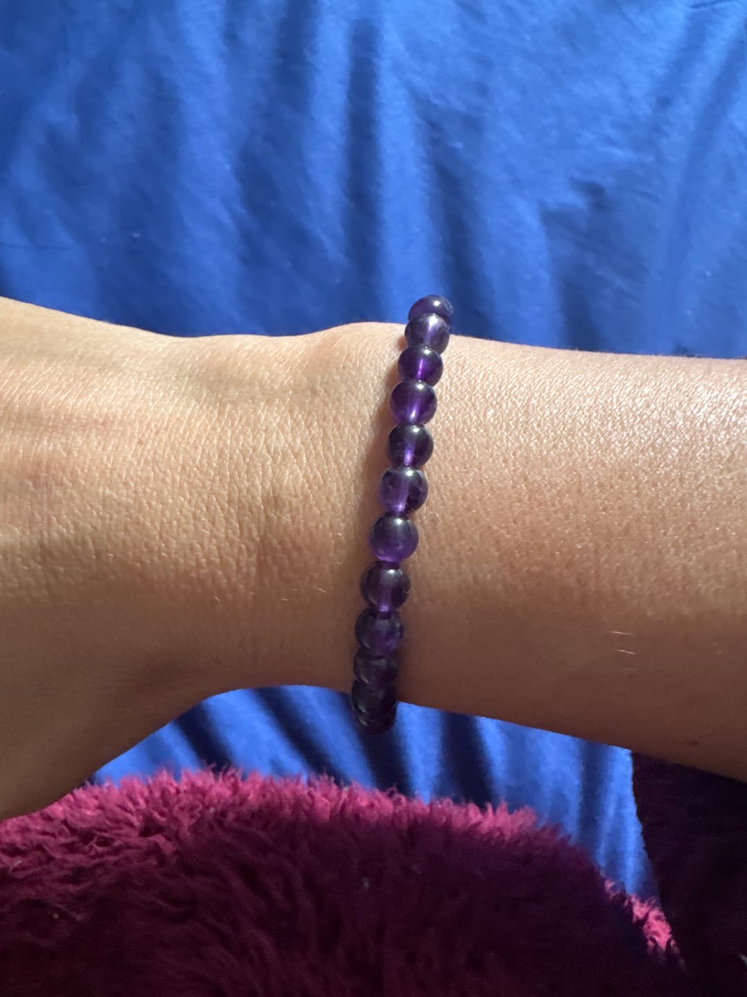 Customer photo review of Bracelet en améthyste 6mm