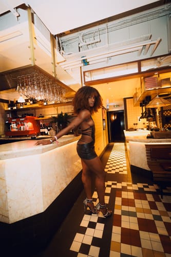 Blessing O. review of Leather Mini Dress image 1 out of 3