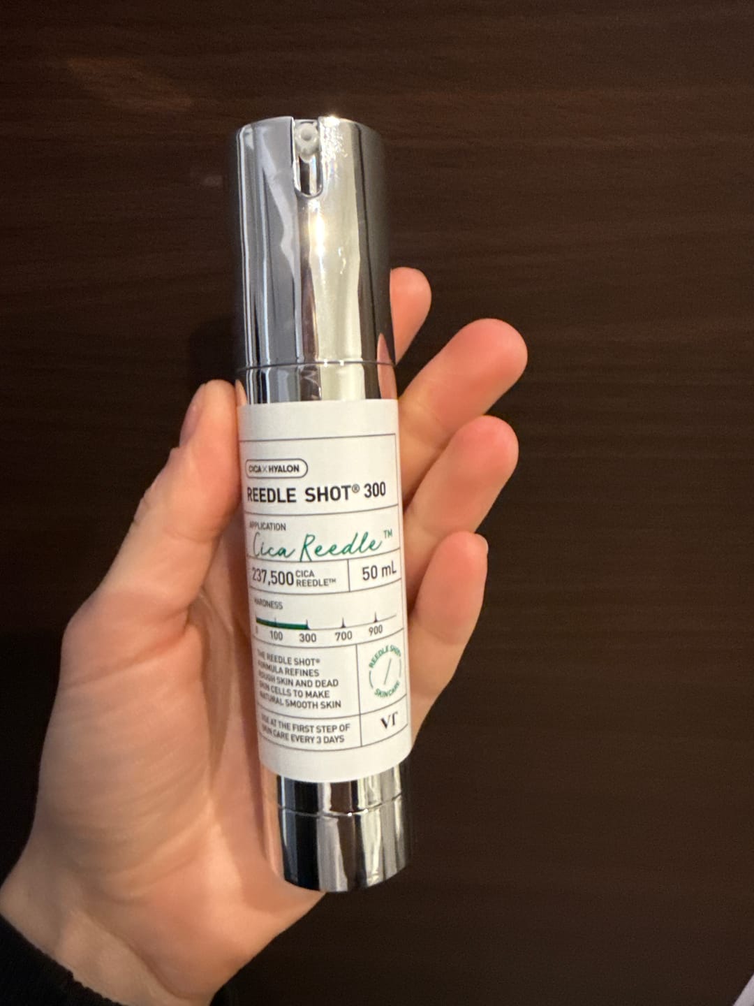 Customer photo review of Intensīvs serums-būsteris ar mikroadatām VT Cosmetics Reedle Shot 300