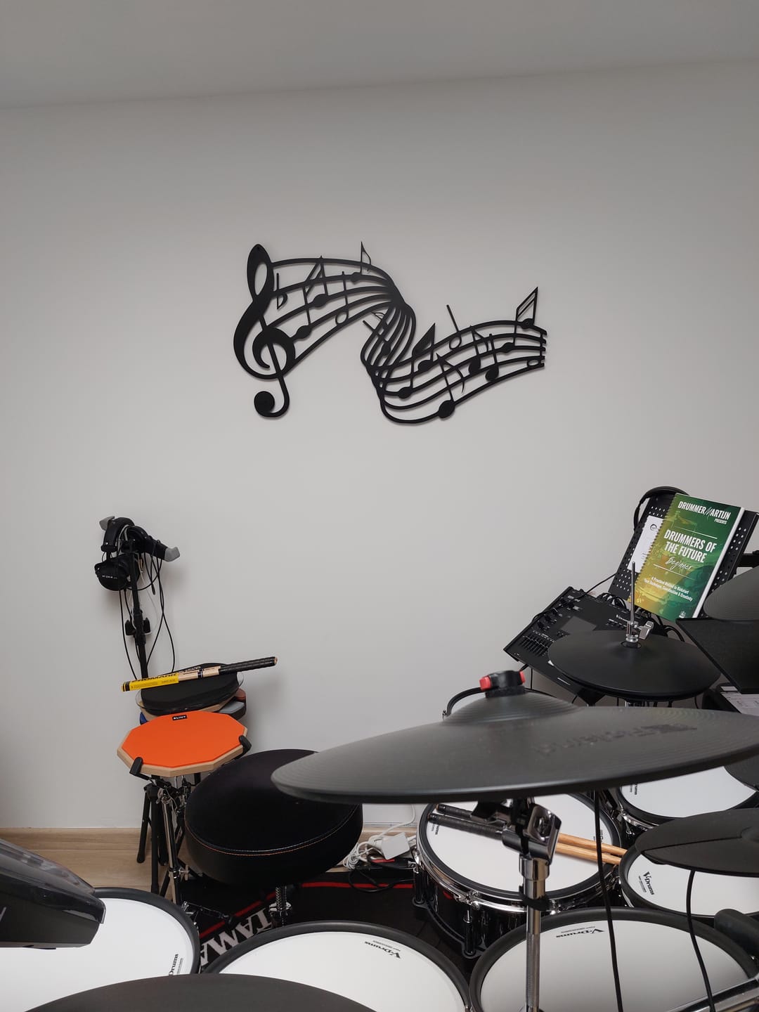 Customer photo review of Décoration Murale en Métal - Notes de musique