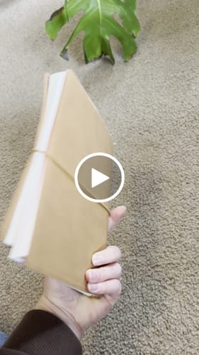 Customer video review of Refillable Notebook Folio - Saddle Brown