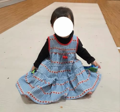 Customer photo review of Sleeveless Cherry Dress With Bag