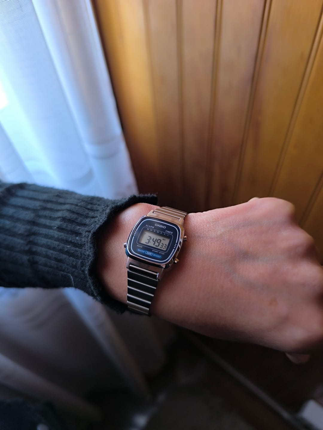 Customer photo review of Reloj Casio Vintage LA670WA-2DF Plateado Azul