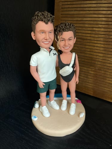 Customer photo review of Handmade Clay Doll 2 Person Doll Custom Photo Gifts For Girlfriend