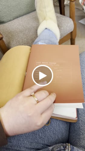 Customer video review of Fast Brain Daily Productivity Planner- Single Notebook