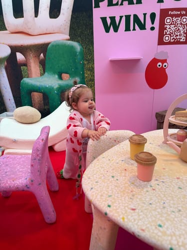 Customer photo review of Confetti Children's Table & Chair Set
