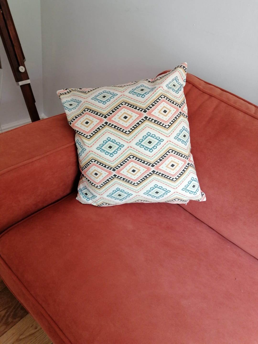 Customer photo review of Tribal Design Tiles Cotton Canvas Fabric