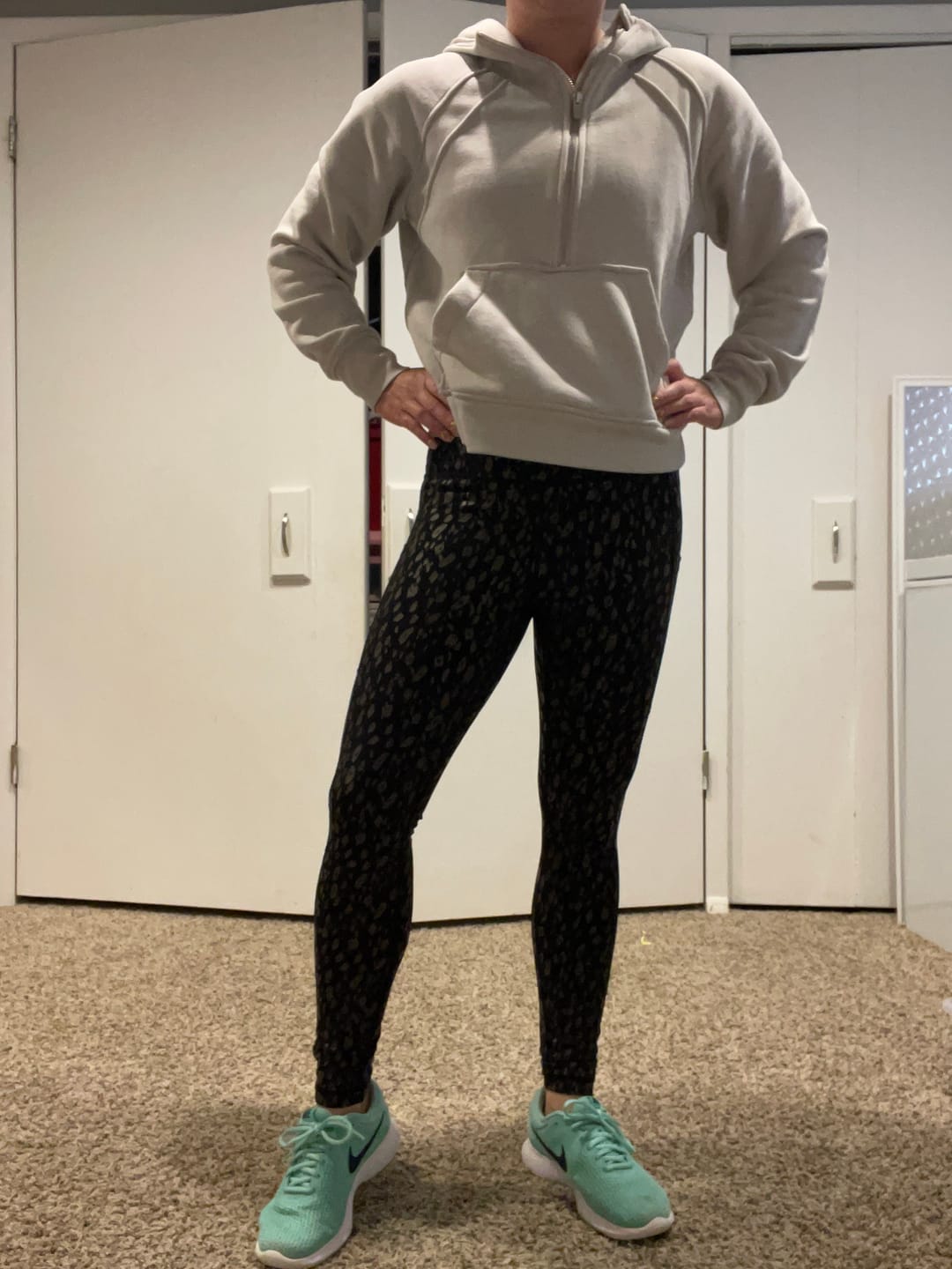 Customer photo review of Inspire Leggings - Black w/Brown Leopard | MT SPORT