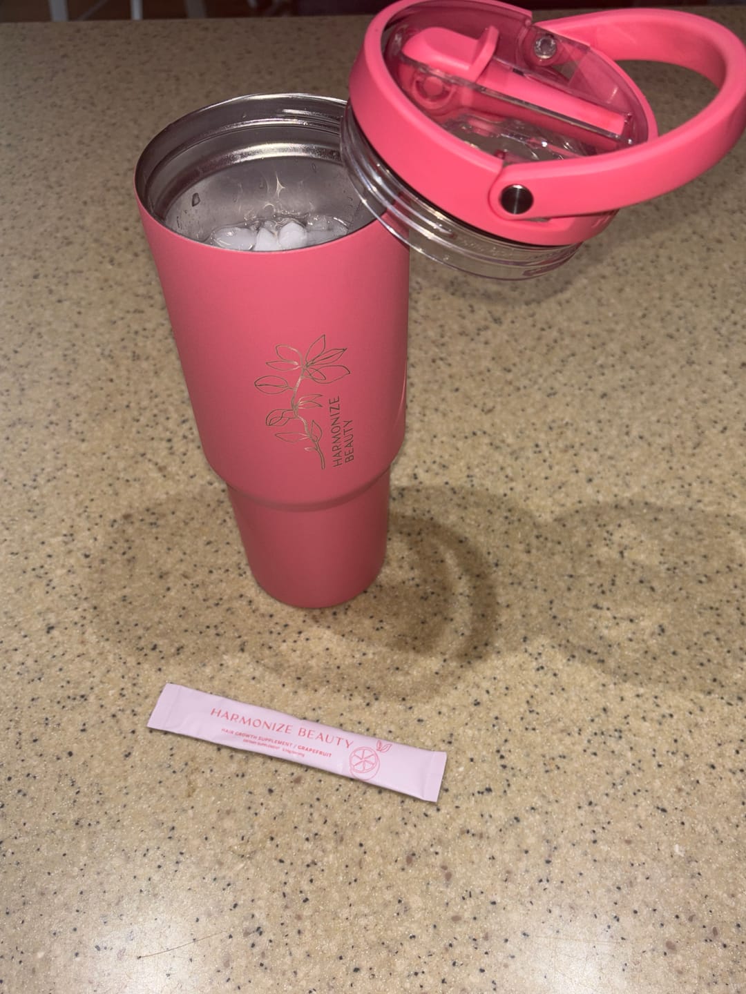 Customer photo review of 30 Day Hair Goals Supplement Bundle