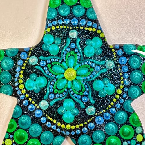 Customer photo review of Unfinished Wood Starfish Sea Star Shape - Craft - up to 46" DIY