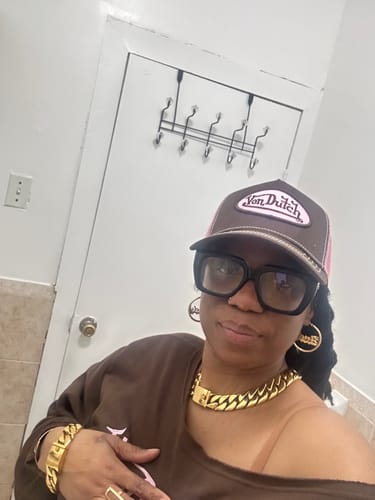 Customer photo review of MED LILLIAN CUBAN LINK SET