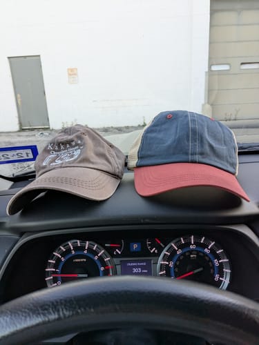 Customer photo review of Big Unstructured Trucker Hat
