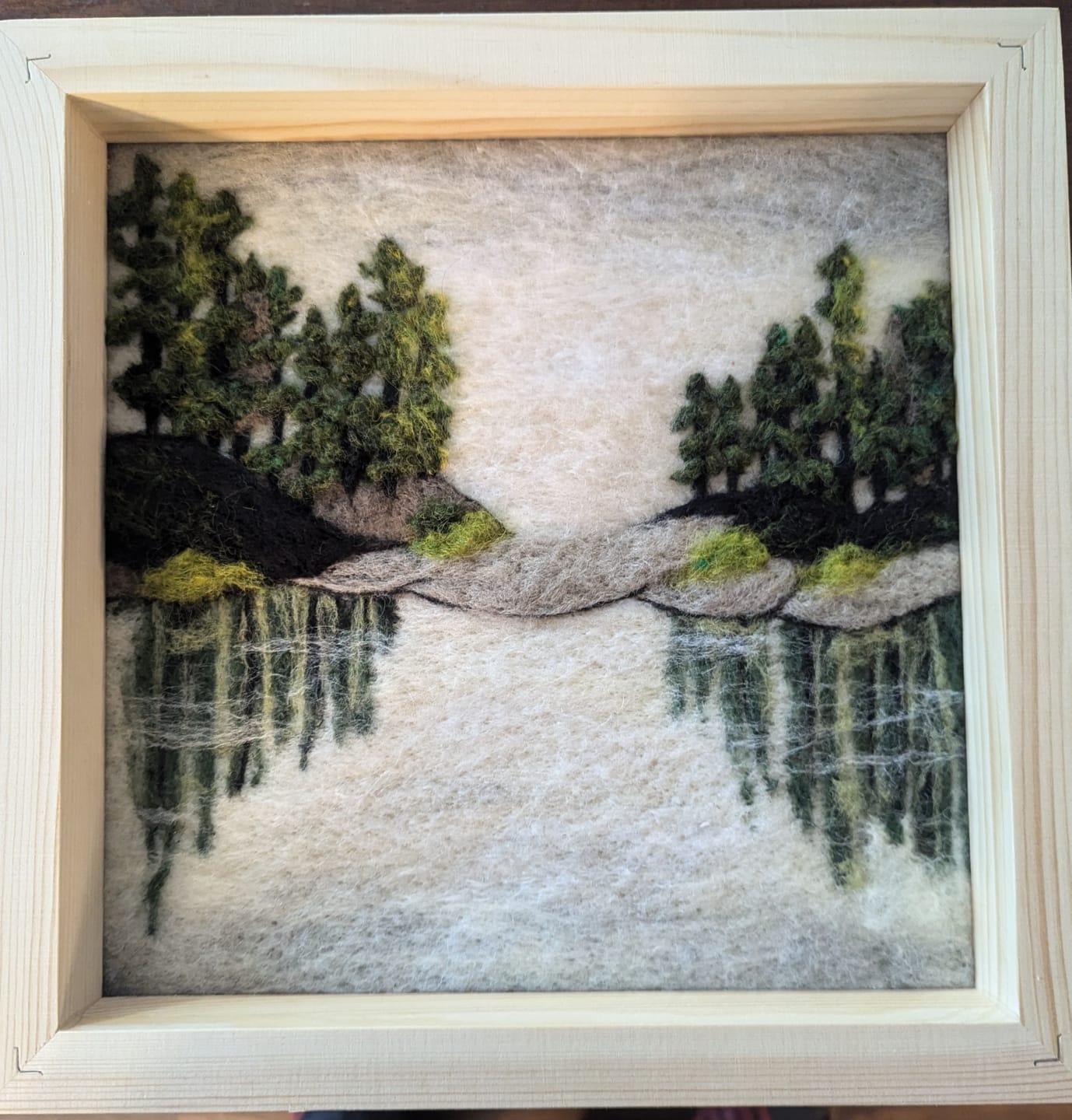 Customer photo review of Lake Reflections Needle Felting Kit