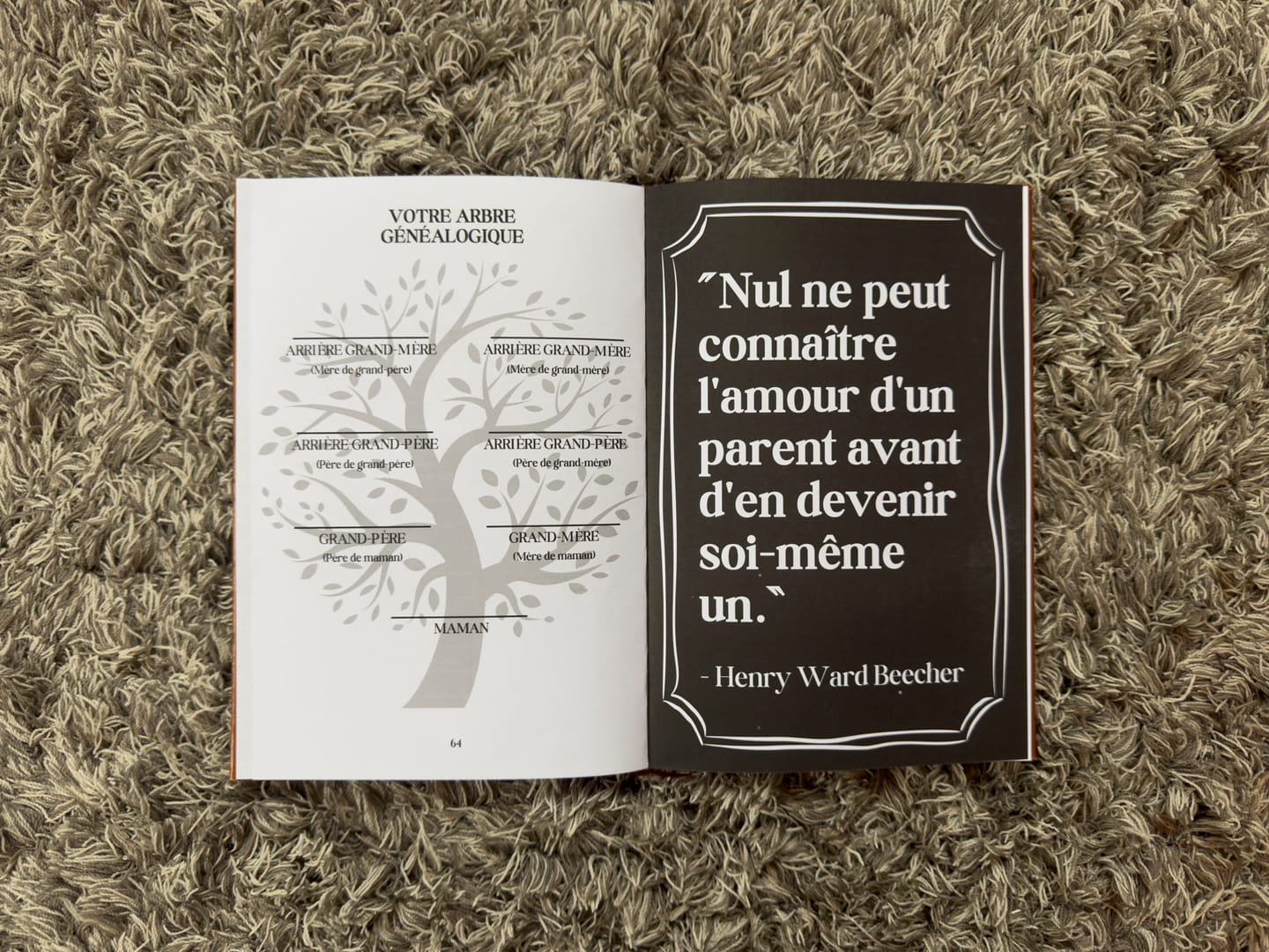 Customer photo review of Journal Guidé – Les Souvenirs de Papa