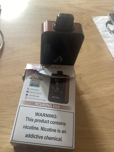Customer photo review of JNR - MediaMax - 40K - Puff / Vape Jetable - 2% nicotine - Smart connect