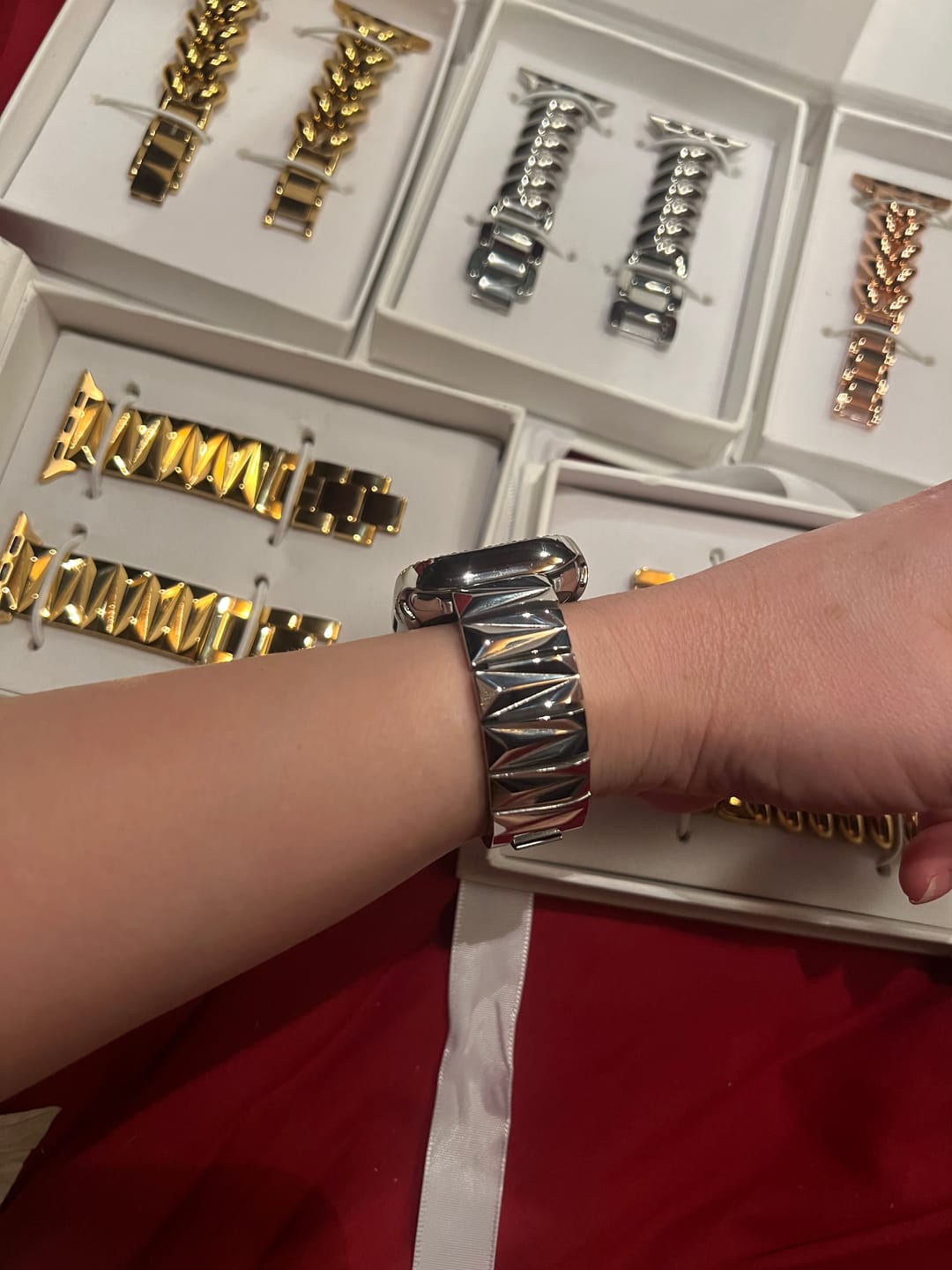 Customer photo review of Pyramid Band for the Apple Watch