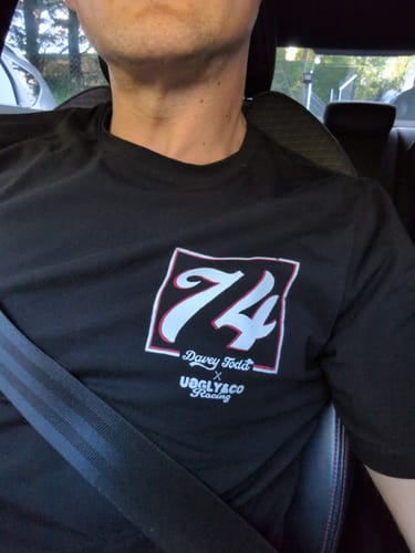 Customer photo review of Davey Todd '74' Tee