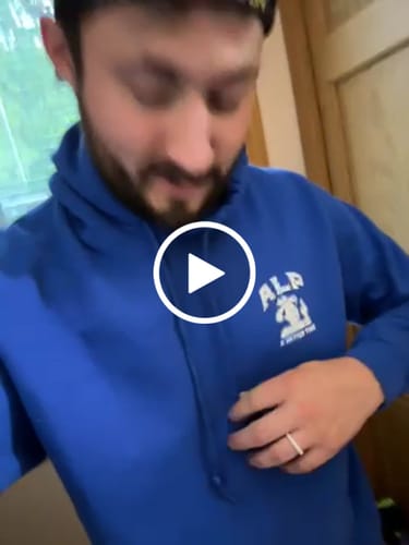 Customer video review of Classic Hoodie Blue