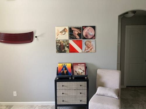 Customer photo review of Record Roots Tabletop Storage System