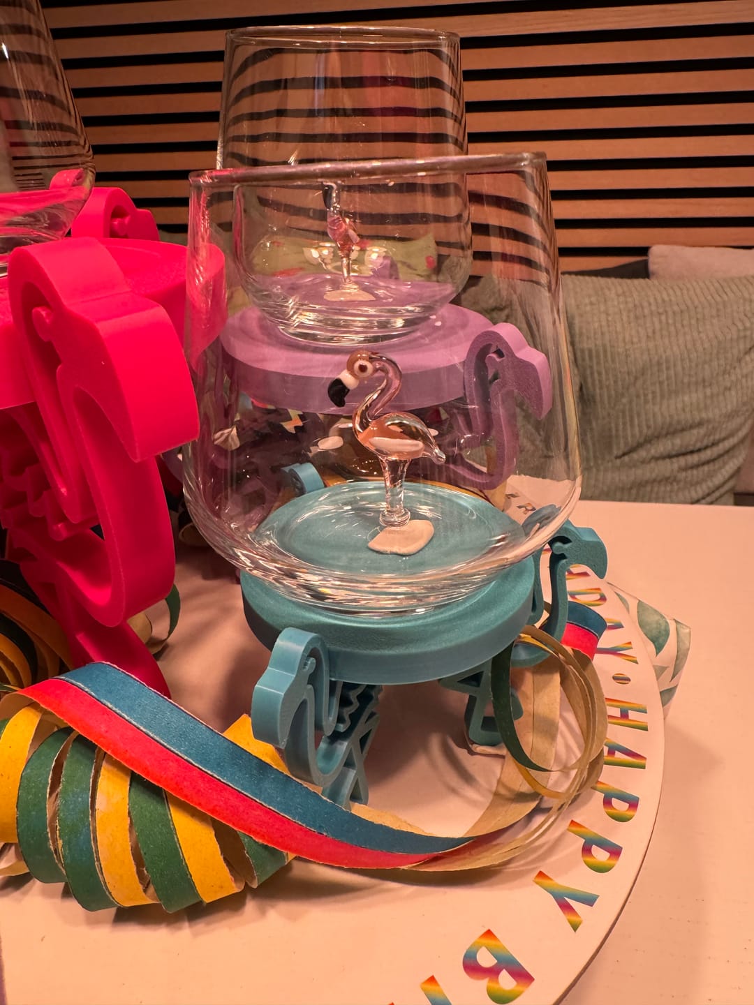 Customer photo review of Flamingo Glass