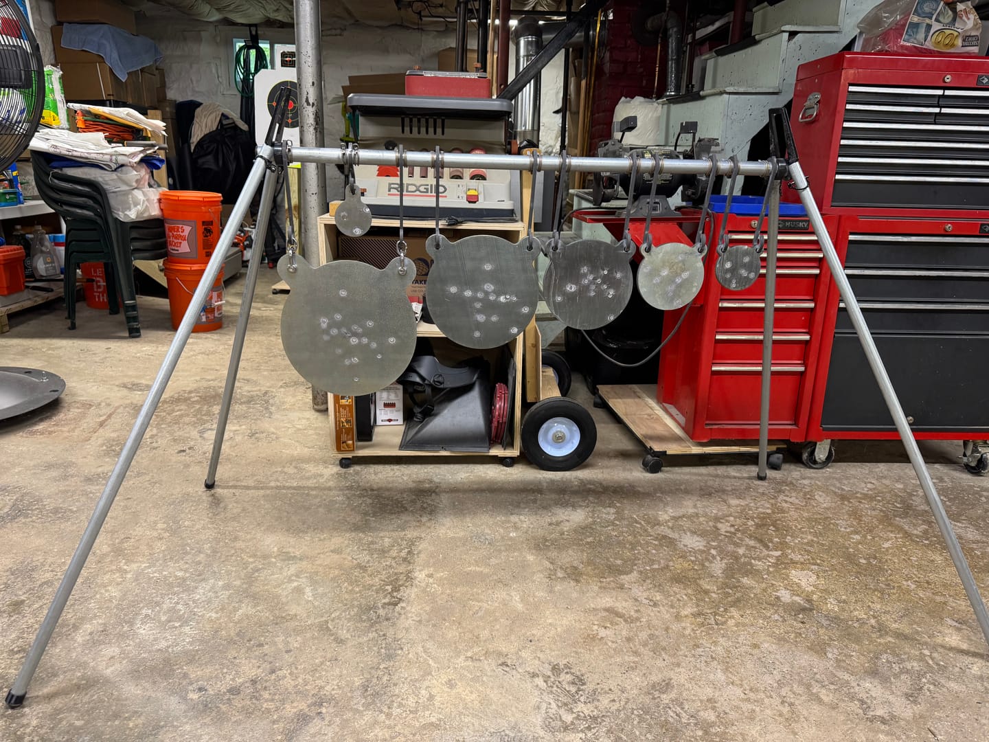 Customer photo review of AR500 Hanging Gongs