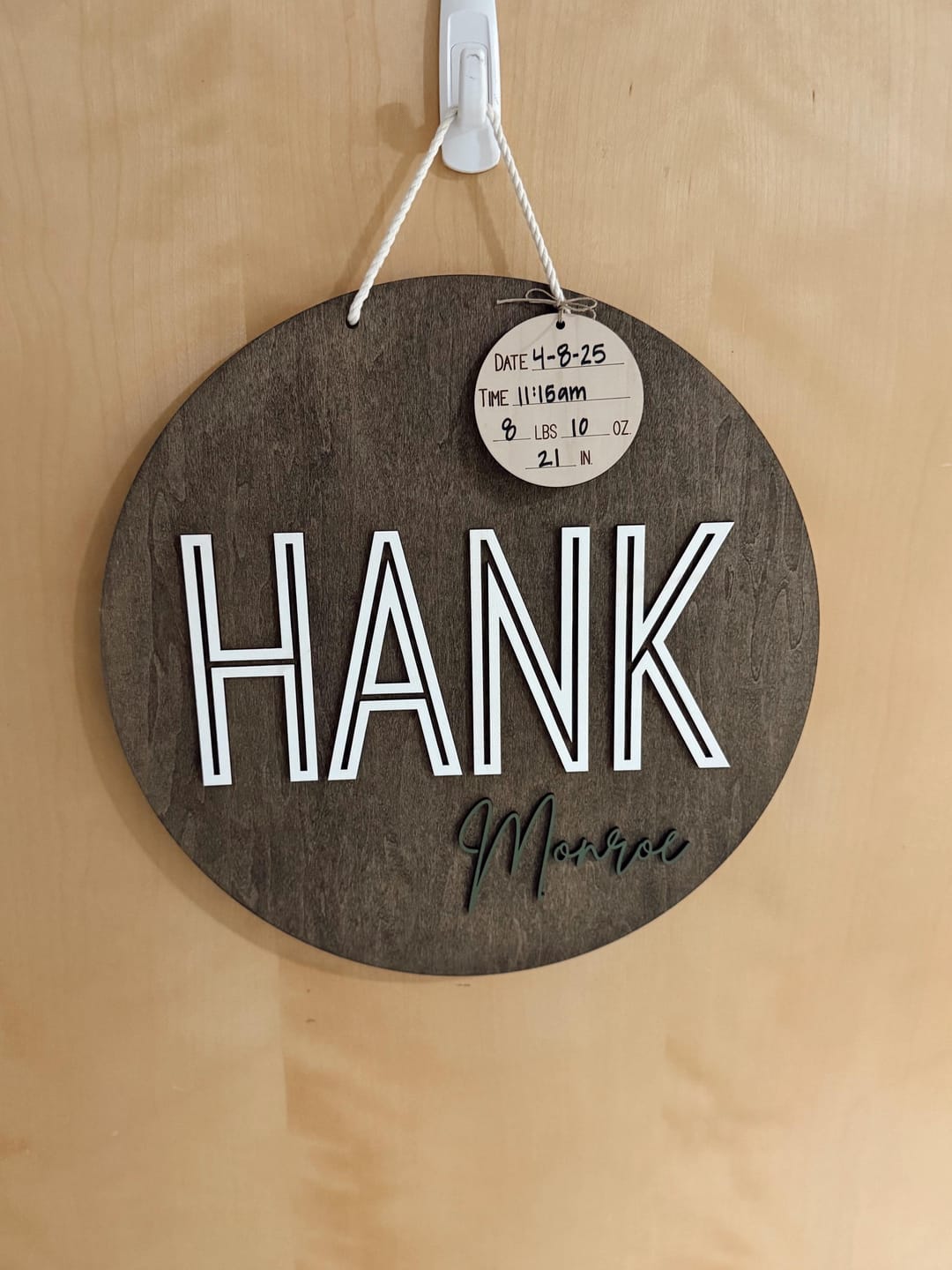 Customer photo review of Hospital Door Hanger - Lucas Blake