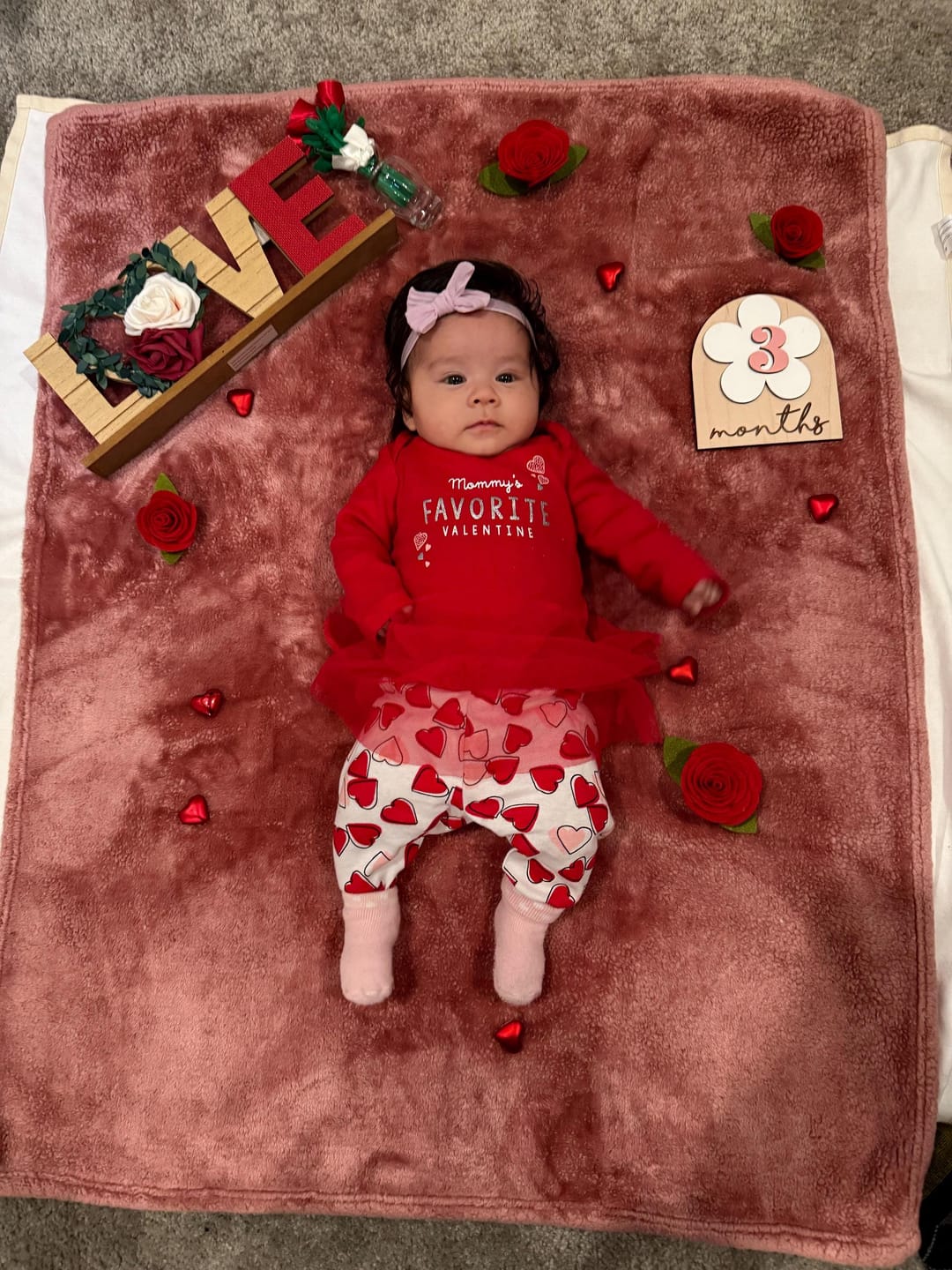 Customer photo review of Monthly Milestone - Boho Flower