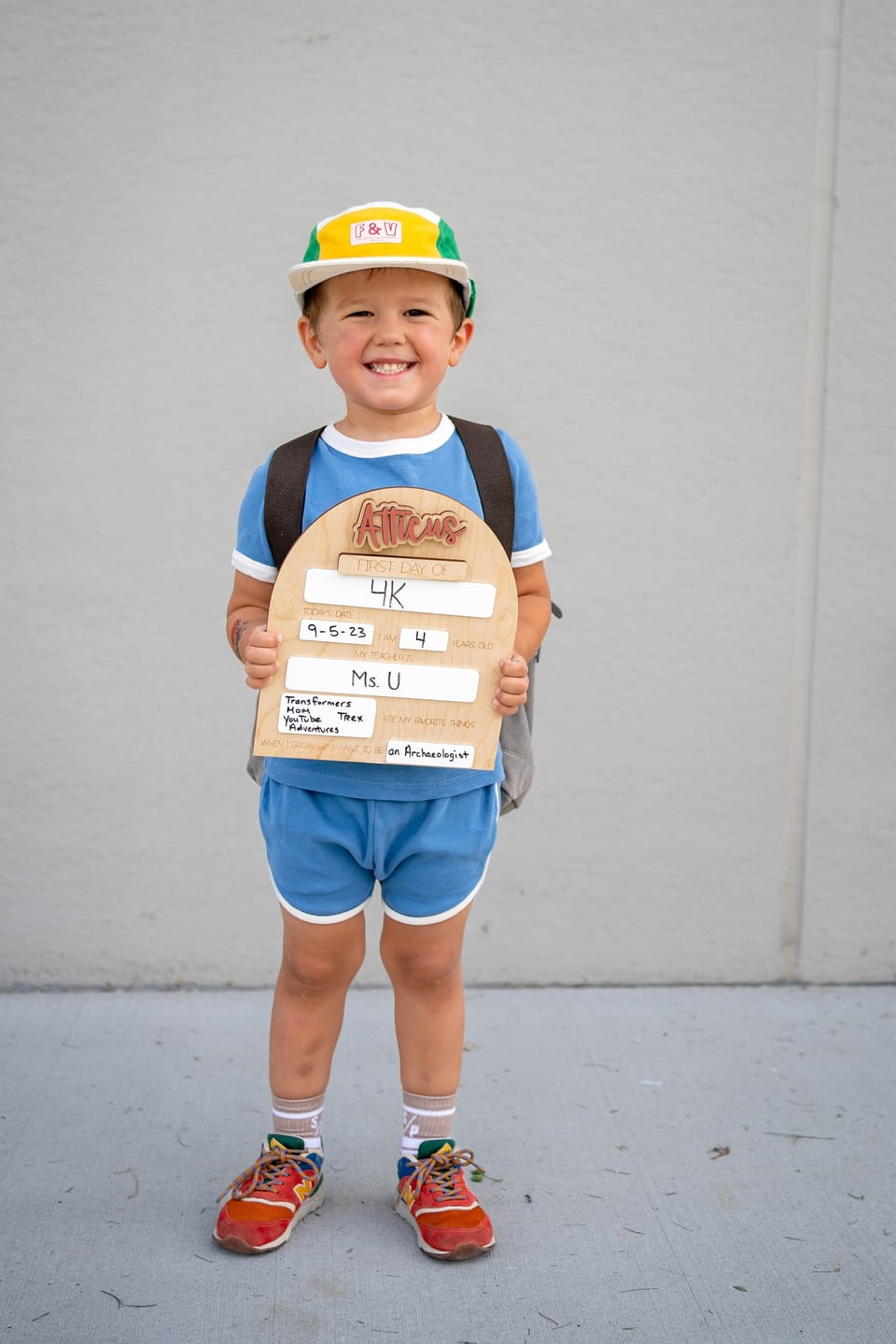 Customer photo review of First Day of School Sign