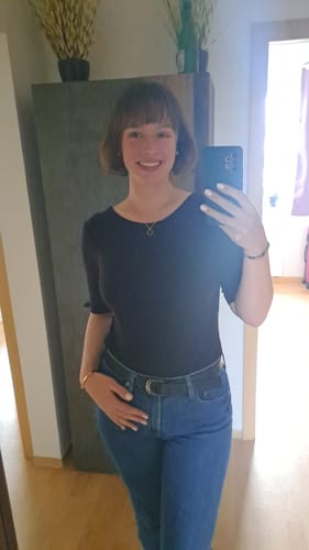 Customer photo review of Obsidian Halskette - Kreismedallion