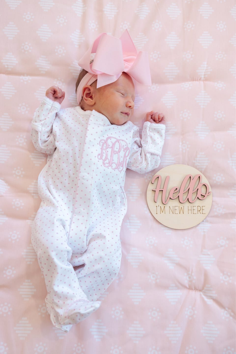 Customer photo review of Wooden Monthly Baby Milestones