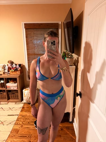 Customer photo review of CHLOE Island Time High Rise Bikini Bottom