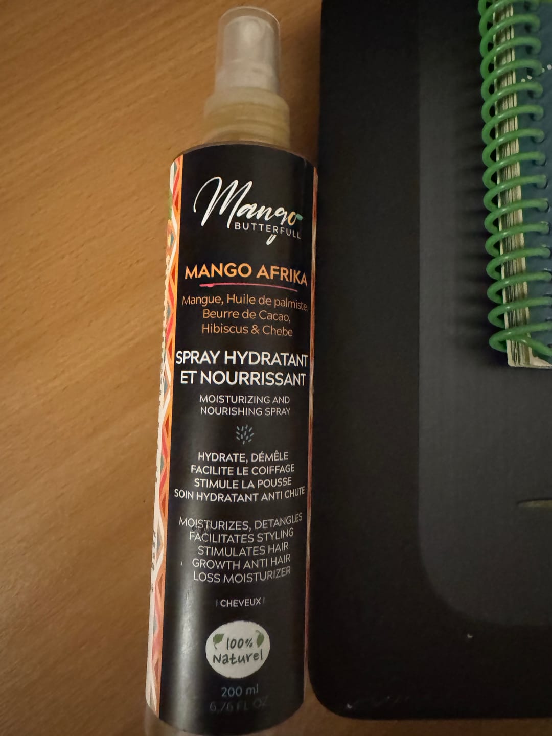 Customer photo review of Spray Hydratant et nourrissant - MANGO AFRIKA