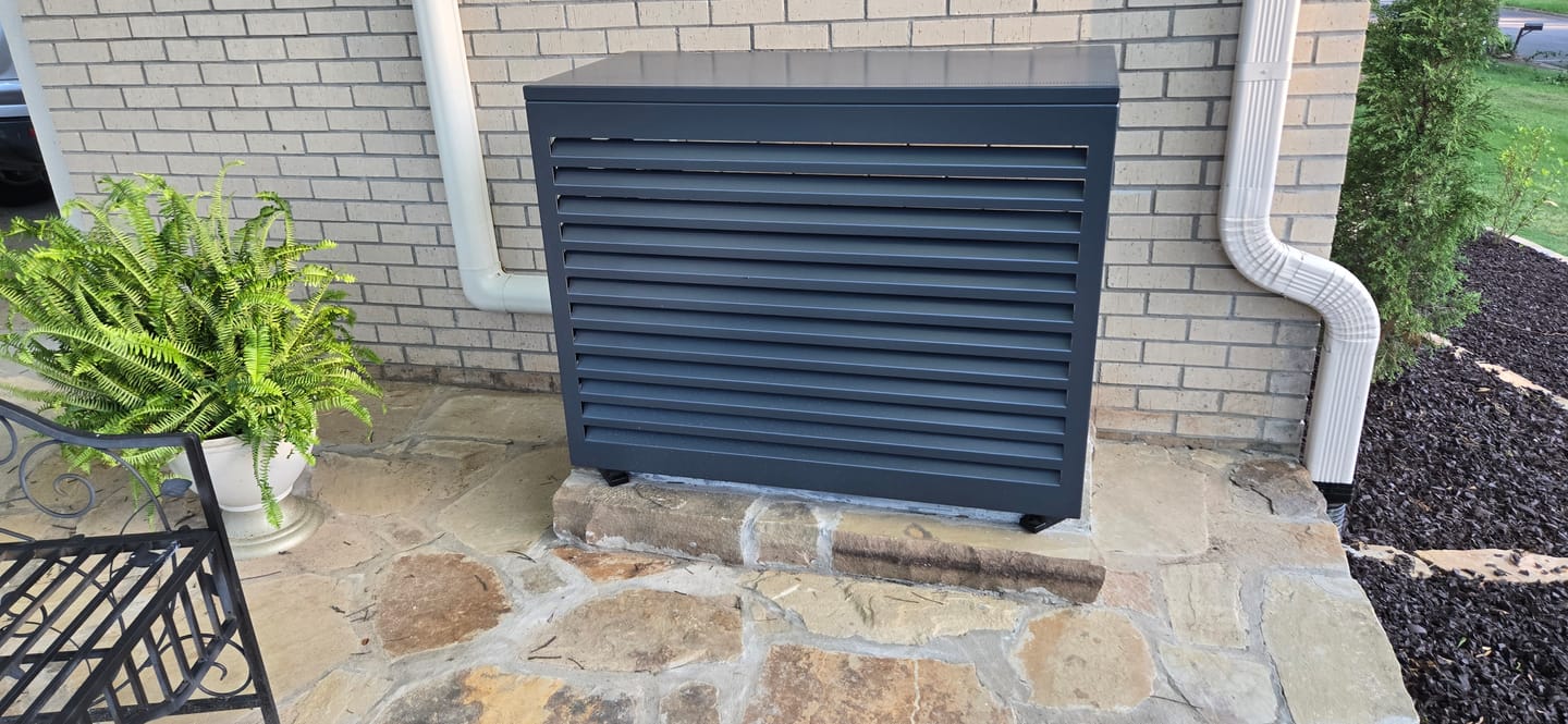Customer photo review of Mini-Split AC Cover - Black