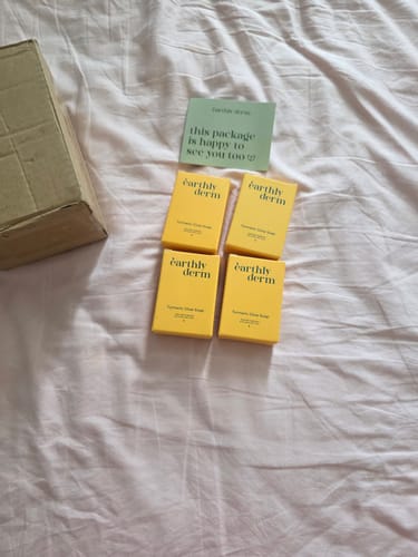 Customer photo review of Turmeric Glow Soap