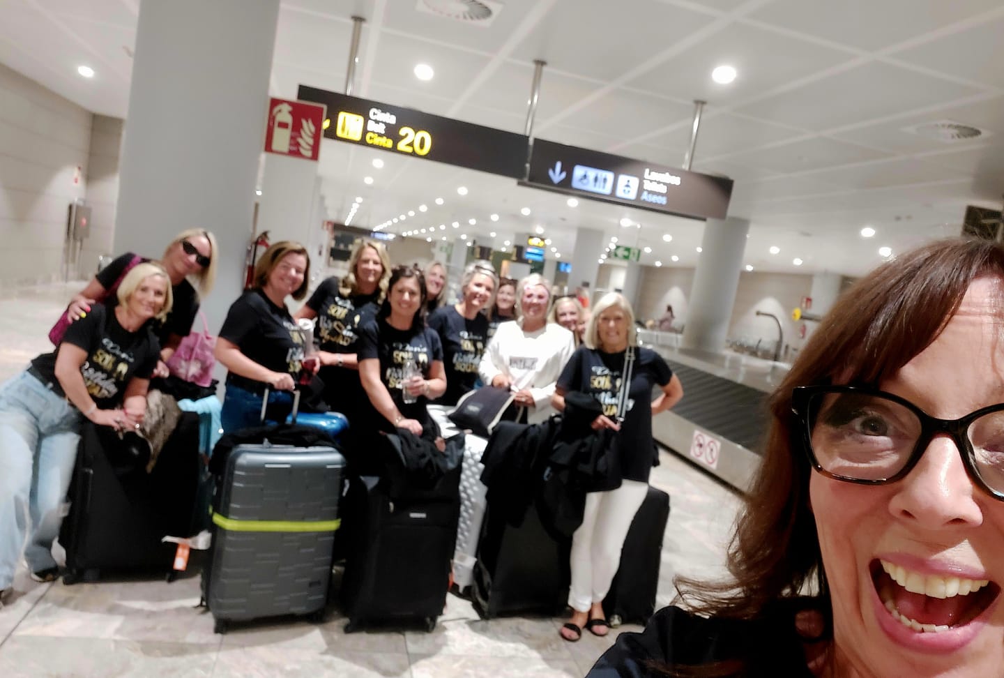 Customer photo review of Birthday Squad Gold T-Shirts