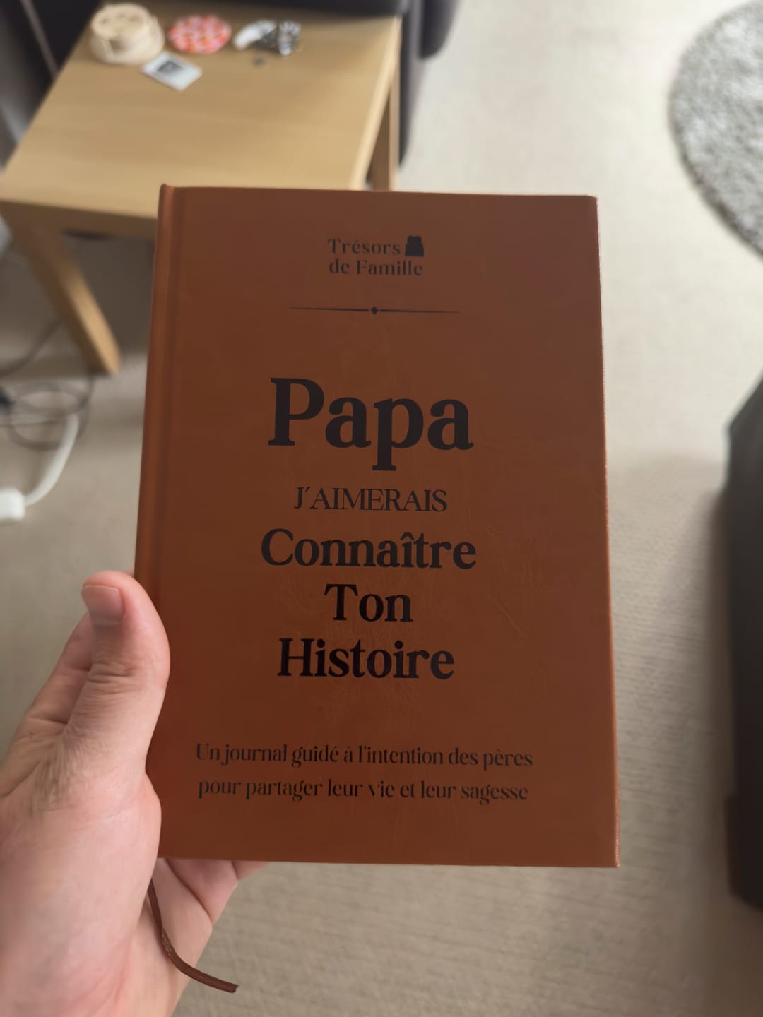 Customer photo review of Journal Guidé – Les Souvenirs de Papa