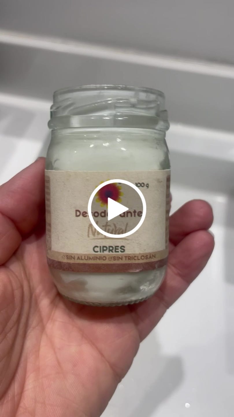 Customer video review of Desodorante natural sin aluminio