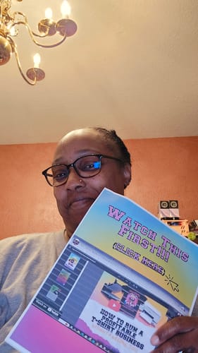 Customer photo review of DTF Printing Mastery: How To Make Tshirts & Transfers From Home