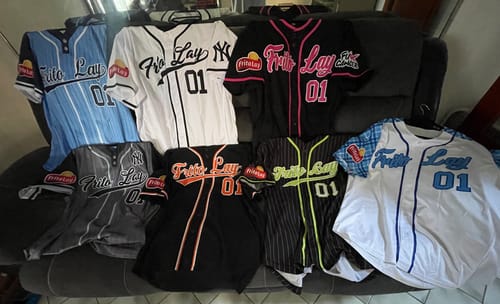 Customer photo review of Custom White Black Personalized Classic Authentic Baseball Jersey