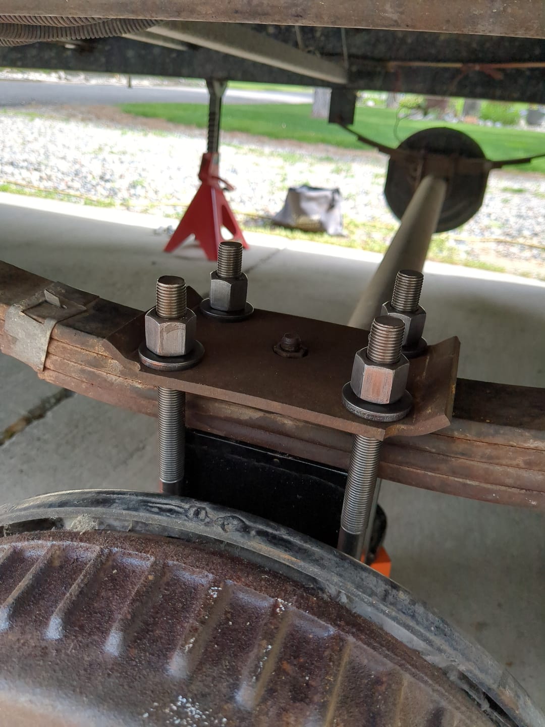 Customer photo review of 1/2 Inch Diameter U-Bolts - Round Bend