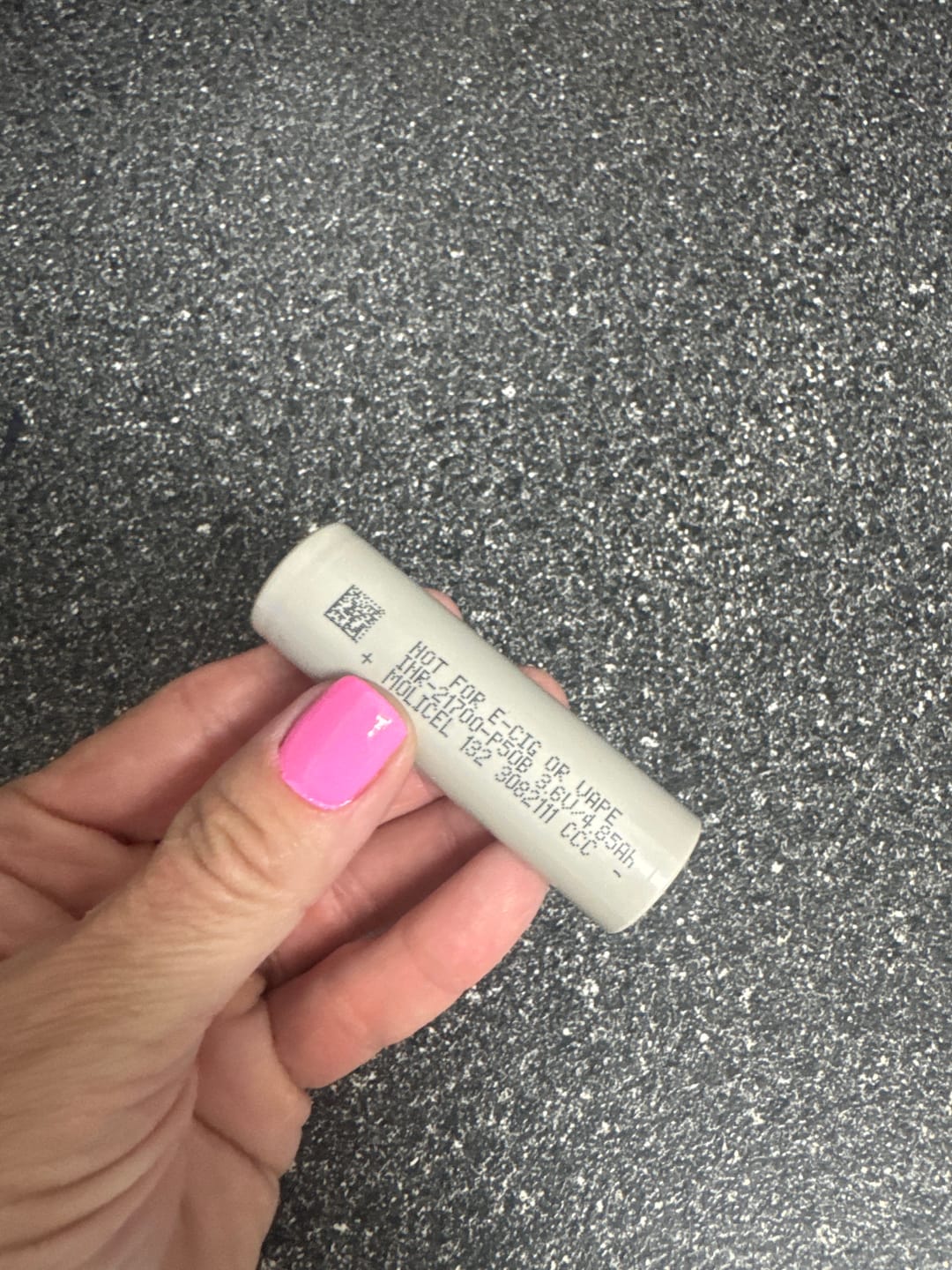 Customer photo review of Molicel P50B 21700 5000mAh 60A Battery